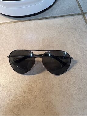 Nike Polarized Aviator Sunglasses - Black Frames, Dark Smoke Lenses